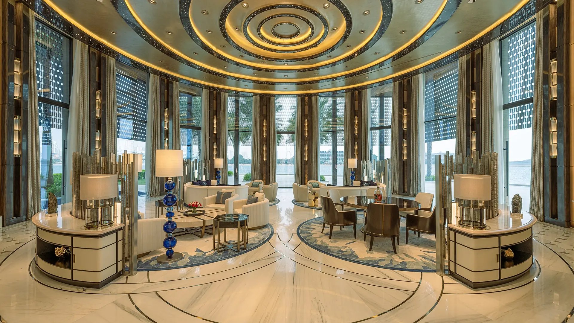 Palm Jumeirah luxury villa lounge interior fit out by havelock one