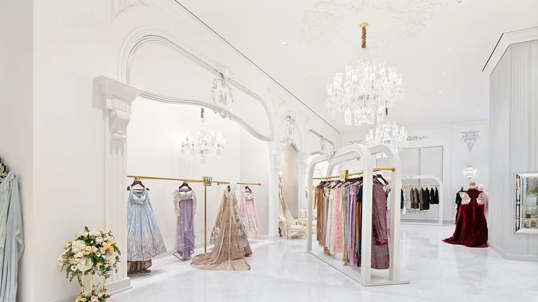 Manish Malhotra flagship store at Dubai Mall’s Fashion Avenue.