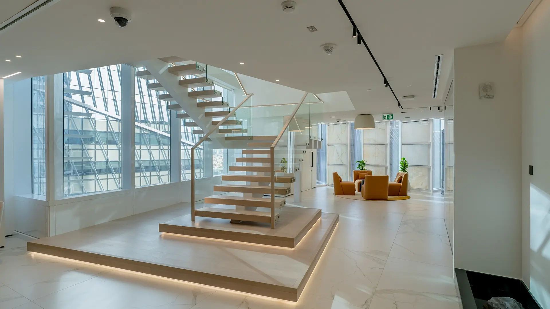 office fit out in KSA by Havelock One Interiors for real estate development client 