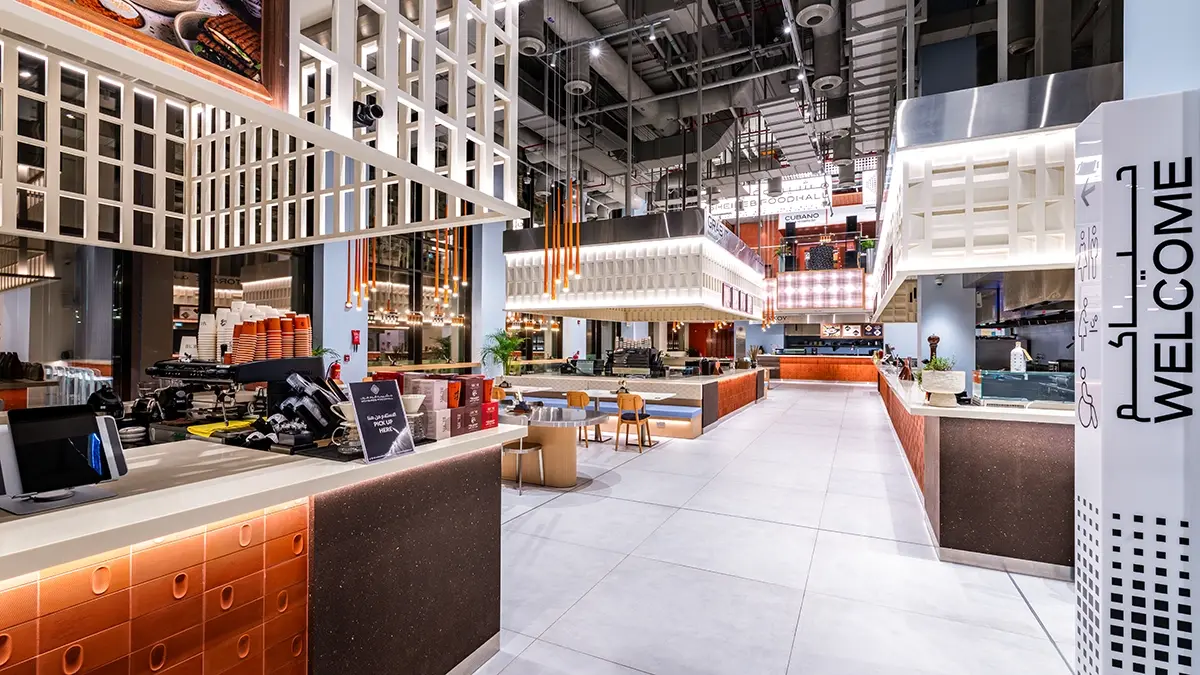 Msheireb Foodhall Qatar turnkey fit out completed by qatar fit our contractor Havelock One