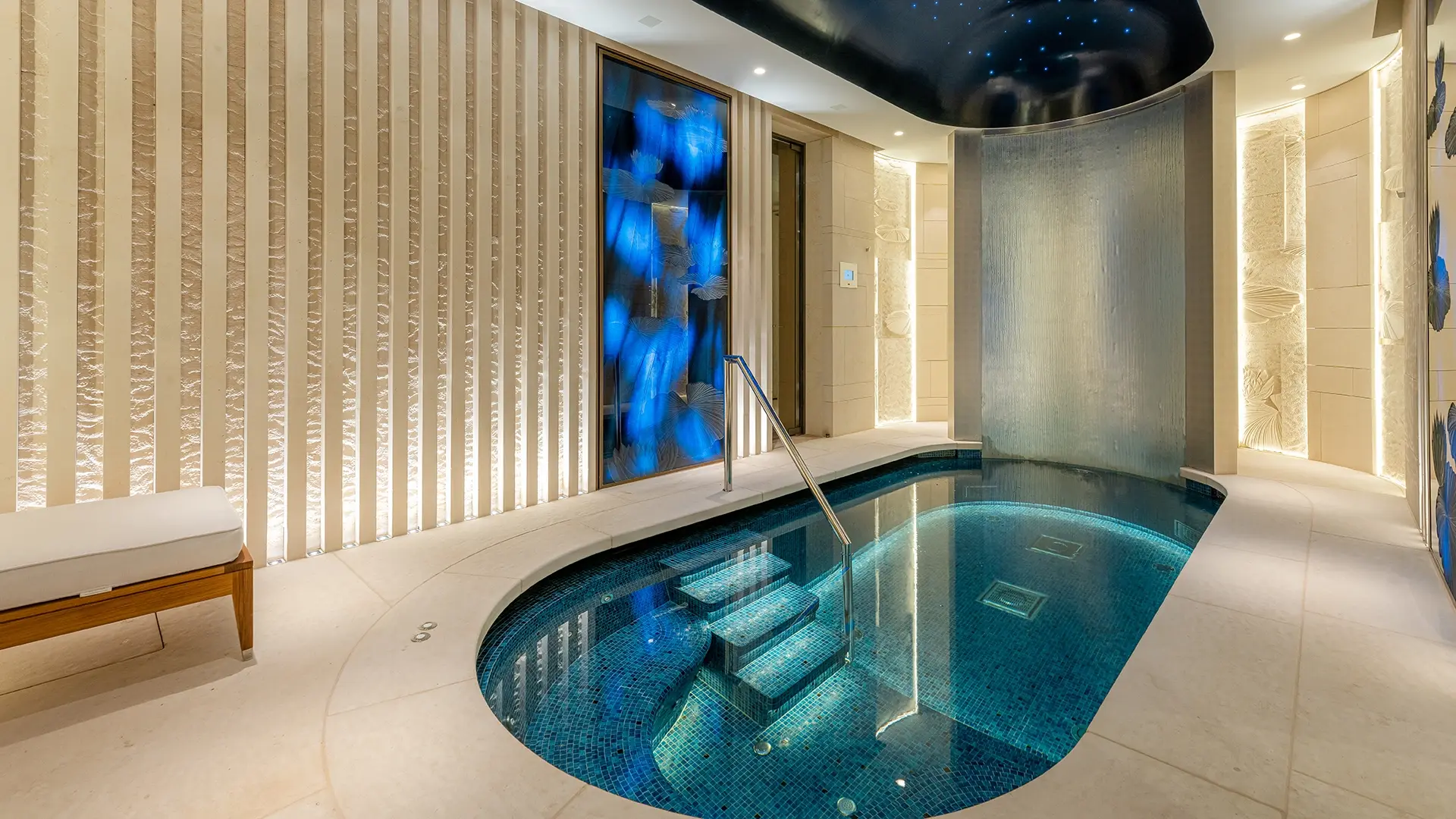 Spa interior fit out and plunge pool by havelock one interiors