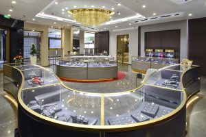 Turnkey fit-out with bespoke shopfittings: Al Zain Jewellery Seef Bahrain