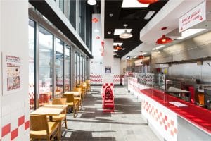 Havelock One was in charge of the turnkey fit-out of FIVE GUYS at Al Seef