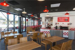 Havelock One was in charge of the turnkey fit-out of FIVE GUYS at La Mer